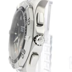 Pre Owned Tag Heuer Black Stainless Steel Aquaracer 300M Calibre S Caf7010 Men's Wristwatch 43MM
