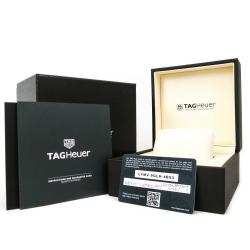 Pre Owned Tag Heuer Silver Stainless Steel Aquaracer Quartz WAY1111 Men's Wristwatch 40 MM