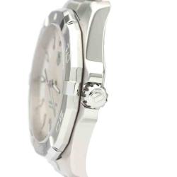 Pre Owned Tag Heuer Silver Stainless Steel Aquaracer Quartz WAY1111 Men's Wristwatch 40 MM