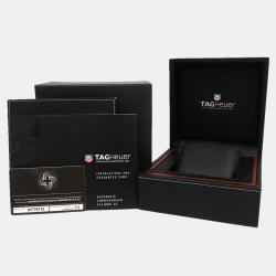 Pre Owned Tag Heuer MOP Stainless Steel Link Chronograph Moon Pearl Limited CJF211M Men's Wristwatch 42 MM