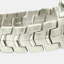 Pre Owned Tag Heuer MOP Stainless Steel Link Chronograph Moon Pearl Limited CJF211M Men's Wristwatch 42 MM