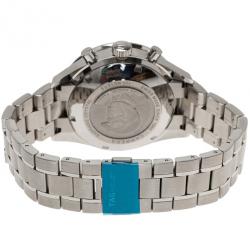 Pre Owned Tag Heuer Black Stainless Steel Carrera Men's Wristwatch 41MM