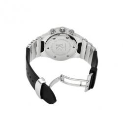Techno Com Unisex Chronograph SS White Wristwatch