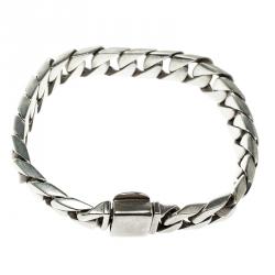 Pre Owned Tiffany & Co. Silver Curb Link Bracelet