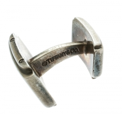 Pre Owned Tiffany & Co. Metropolis Silver Cufflinks