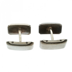 Pre Owned Tiffany & Co. Metropolis Silver Cufflinks