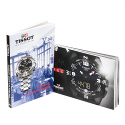 Tissot Silver White Two-Tone Stainless Steel PR100 Men's Wristwatch 39 mm