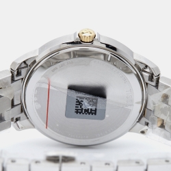 Pre Owned Tissot White Two-Tone Stainless Steel T-Classic Automatics III T065.407.22.031.00 Men's Wristwatch 39 mm