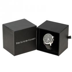Tissot Black Stainless Steel Chronograph Couturier T0356617A Men's Wristwatch 42 mm