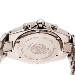 Pre Owned Tissot Grey Stainless Steel PR200 P162/262 Chronograph Men's Wristwatch 38 mm