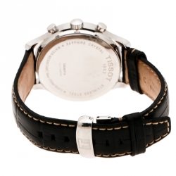 Tissot Black Stainless Steel Tradition T063617A Chronograph Men's Wristwatch 42 mm