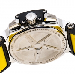 Pre Owned Tissot Black PVD Coated Stainless Steel T-Race T048417A Men's Wristwatch 45 mm