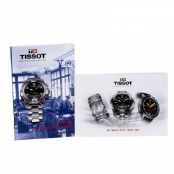 Pre Owned Tissot Black PVD Coated Stainless Steel T-Race T048417A Men's Wristwatch 45 mm