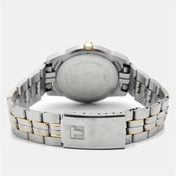 Pre Owned Tissot White Two-Tone Stainless Steel PR50 J376/476 Men's Wristwatch 36 mm 
