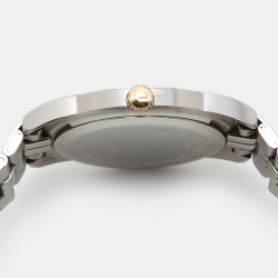 Pre Owned Tissot White Two-Tone Stainless Steel PR50 J376/476 Men's Wristwatch 36 mm 