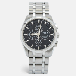 Tissot Black Stainless Steel Couturier T035.627.11.051.00 Men's Wristwatch 43 mm