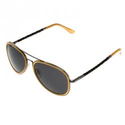 Tod's Black/Yellow TO 99 60V Aviator Sunglasses