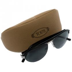 Tod's Black TO102 01N Aviator Sunglasses