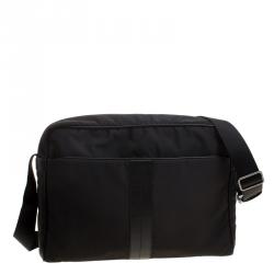 Pre Owned Tod's Black Nylon Messenger Bag