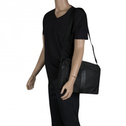 Tod's Black Nylon Pillow Tex Messenger Bag