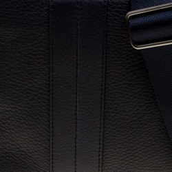 Pre Owned Tod's Navy Blue Leather Pillow Reporter Bag