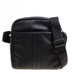 Pre Owned Tod's Black Leather Pillow Reporter Messenger Bag 