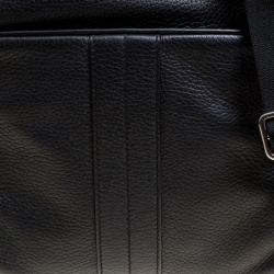 Pre Owned Tod's Black Leather Pillow Reporter Messenger Bag 