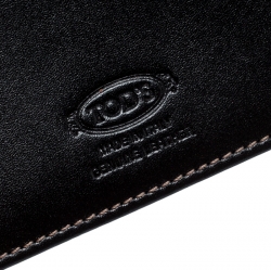 Tod's Black Leather Business Card Case