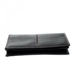 Tod's Black Leather Business Card Case