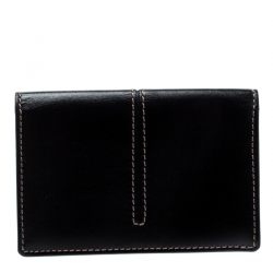 Tod's Black Leather Business Card Case