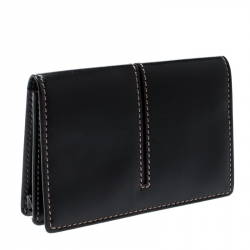 Tod's Black Leather Business Card Case