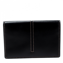 Tod's Black Leather Business Card Case