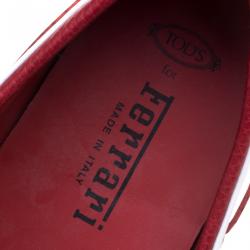مملوكة مسبقًا Tod's for Ferrari Two Tone Leather Boat Shoes Size 45