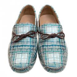 Pre Owned حذاء لوفرز تودز جلد طباعة تجريدية مقاس 43