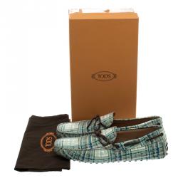 Pre Owned حذاء لوفرز تودز جلد طباعة تجريدية مقاس 42.5