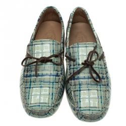 Pre Owned حذاء لوفرز تودز جلد طباعة تجريدية مقاس 42.5