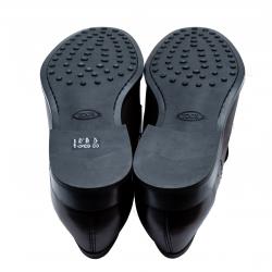 Pre Owned حذاء لوفرز تودز بيني جلد بني داكن مقاس 43