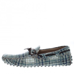 مملوكة مسبقًا حذاء  لوفرز تودز بفيونكة جلد متعدد الألوان مقاس 42.5