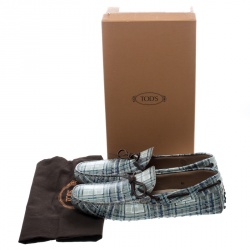 مملوكة مسبقًا حذاء  لوفرز تودز بفيونكة جلد متعدد الألوان مقاس 42.5