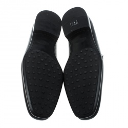 مملوكة مسبقًا Tod's Black Leather Penny Loafers Size 47