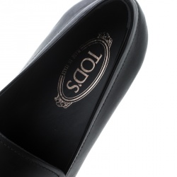 مملوكة مسبقًا Tod's Black Leather Penny Loafers Size 47