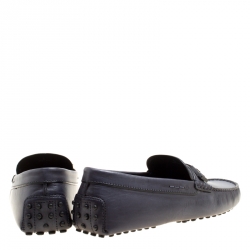 Pre Owned حذاء لوفرز تودز ماركو كليمب جلد برونزي ميتالك مقاس 42.5