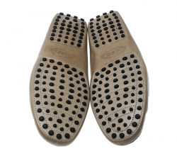 Pre Owned حذاء لوفرز تودز هورسبيت جلد رمادية داكنة مقاس 43