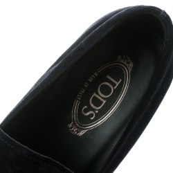 مملوكة مسبقًا حذاء لوفرز تودز أكسفورد هورسبيت سويدي أزرق مقاس 44.5