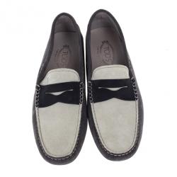 مملوكة مسبقًا Tod's Colorblock Suede Penny Loafers Size 42