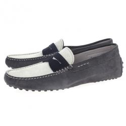 مملوكة مسبقًا Tod's Colorblock Suede Penny Loafers Size 42