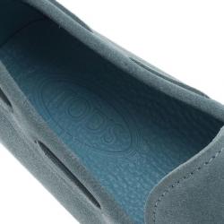 Pre Owned Tod's Sky Blue Suede Bow Loafers Size 42.5