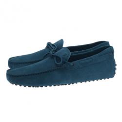 مملوكة مسبقًا Tod's Blue Suede Bow Loafers Size 43.5