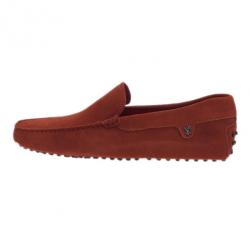 مملوكة مسبقًا Tod’s for Ferrari Orange Suede Limited Edition Gommino Loafers Size 42