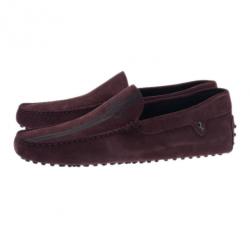 مملوكة مسبقًا حذاء تود جومينو لوفرز فيراري سويدي بني إصدار محدود مقاس 42.5